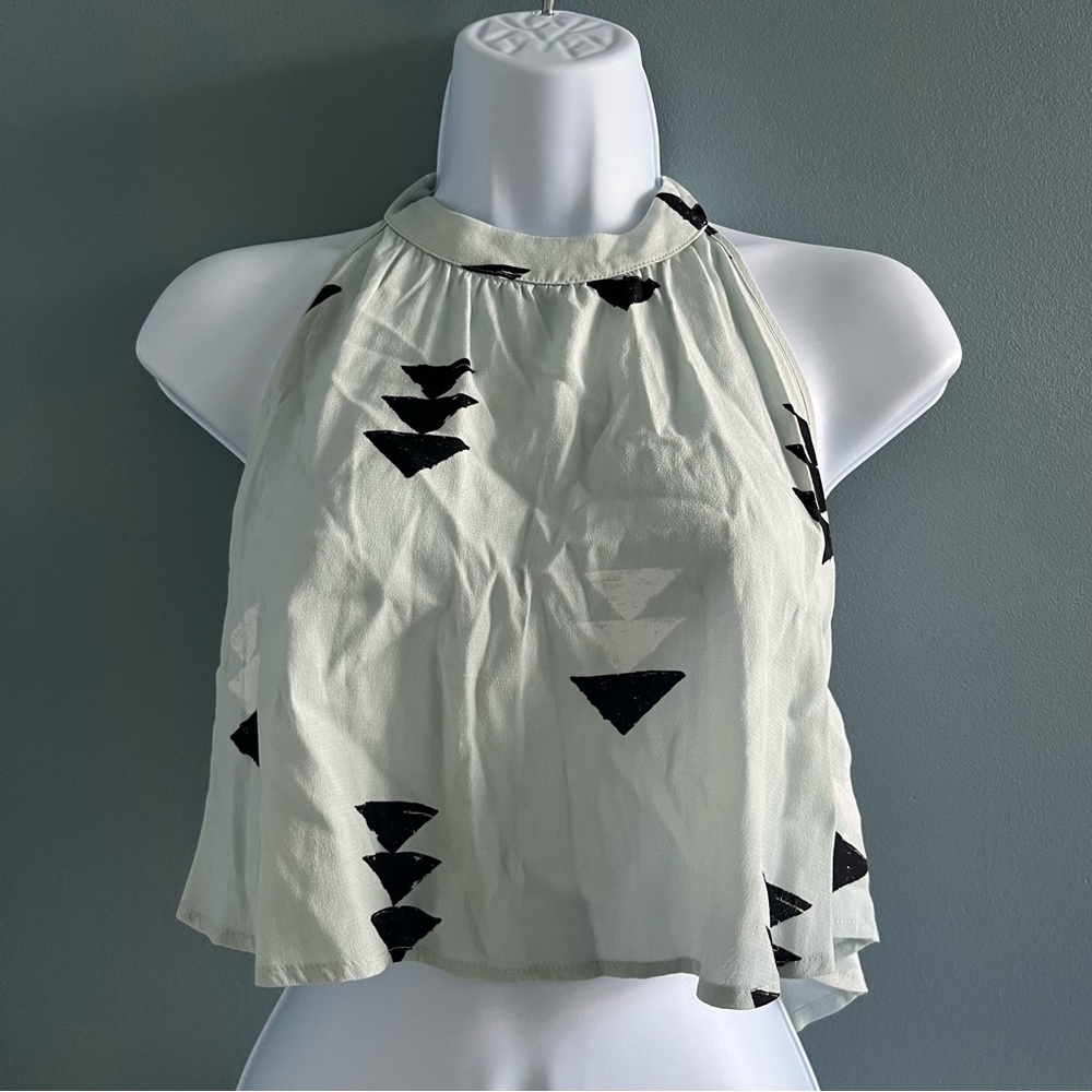 Wildfox Geometric Halter Top